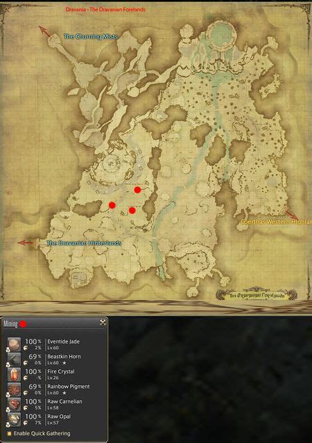 ffxiv pigment locations.